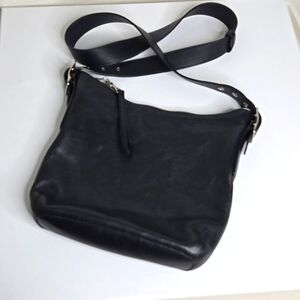 COACH 9326 Black Leather Shoulder/Crossbody Bag